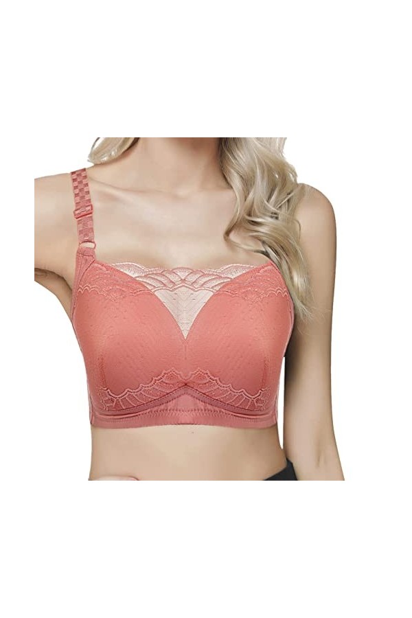 Soutien-gorge classique sans armatures - Blanc - Sexy - Pour robes dos nu - Soutien-gorge de sport pour femme - Bretelles sci