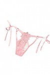 Générique Lingerie Sexy Femme Sweetter Strings Culottes Breakfast See-Through Sexy Lingerie Dentelle Femmes Entrejambe Pink,
