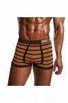 Générique Lingerie Homme Sexy Hot Boxer Stretch Sexy Taille Moyenne Respirant imprimé à Rayures pour Hommes Petit Pyjama Tail