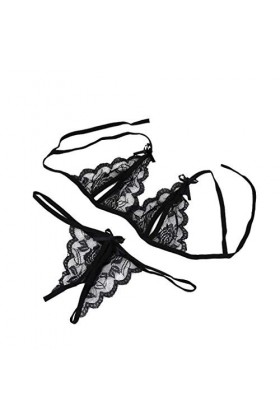 Viunychn Lingerie sexy pour femme - Lingerie sexy - Lingerie érotique - Dentelle rouge - Sous-vêtements sexy - Costume de cos