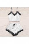 Luckywaqng Lingerie sexy sans manches en dentelle pour femme, Blanc., XXL