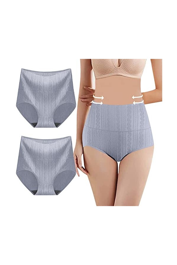 String de Absorbante Menstruelle Femme 2023 Nouveau en Pur Coton et Soie Slips Couleur Unie Pantalons Triangle Stretch Culott