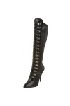 Pleaser Seduce-3024, Bottes hautes classiques non doublées femme - Noir - Schwarz Blk Str Pu , 36 EU