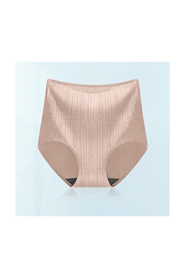 String de Absorbante Menstruelle Femme 2023 Nouveau en Pur Coton et Soie Slips Couleur Unie Pantalons Triangle Stretch Culott