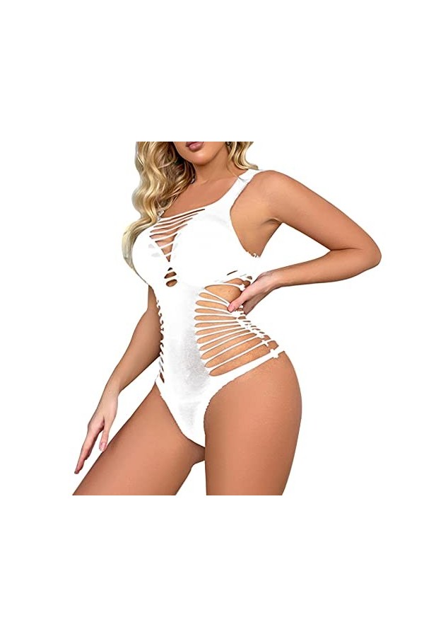 Femmes résille Haut Ensemble de Lingerie Deux pièces Maille Transparente évider sous-vêtements Sexy Voir à Travers Les vêteme