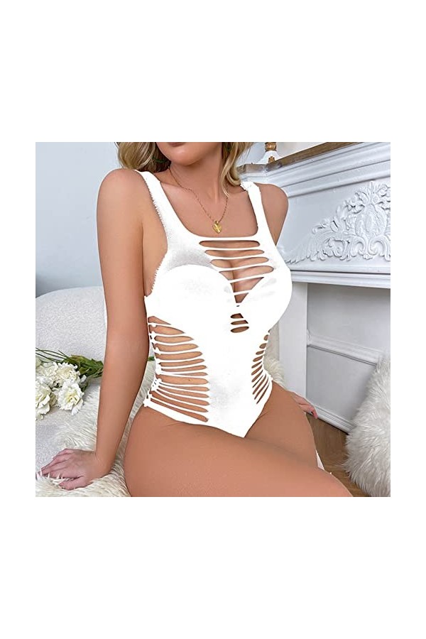 Femmes résille Haut Ensemble de Lingerie Deux pièces Maille Transparente évider sous-vêtements Sexy Voir à Travers Les vêteme