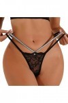 Lingerie Femme Sexy Ensemble Homme Sexy Hot y2*k Lettre personnalisée Logo Taille Basse rayé Tangas No Show Bikini Tongs pers