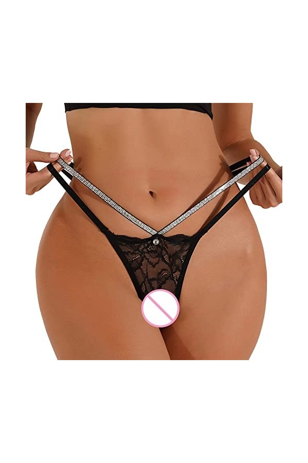 Lingerie Femme Sexy Ensemble Homme Sexy Hot y2*k Lettre personnalisée Logo Taille Basse rayé Tangas No Show Bikini Tongs pers