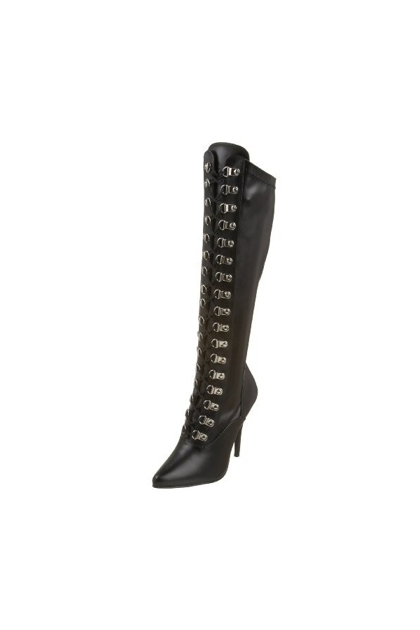 Pleaser Seduce-3024, Bottes hautes classiques non doublées femme - Noir - Schwarz Blk Str Pu , 36 EU