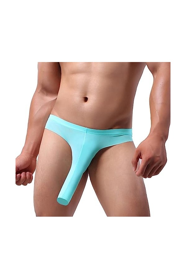 Générique Strings avec Poche PéNis Slip Homme Moulant Stretch Plusieurs-PossibilitéS Micro String Homme Mini Respirantes Ling