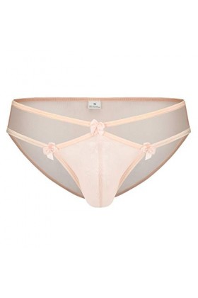 Junhasgood Homme Pantie Gaze Sexy Dentelle Haute Élastique Lingerie Culotte Culotte sous-Vêtements Body Homme Sexy