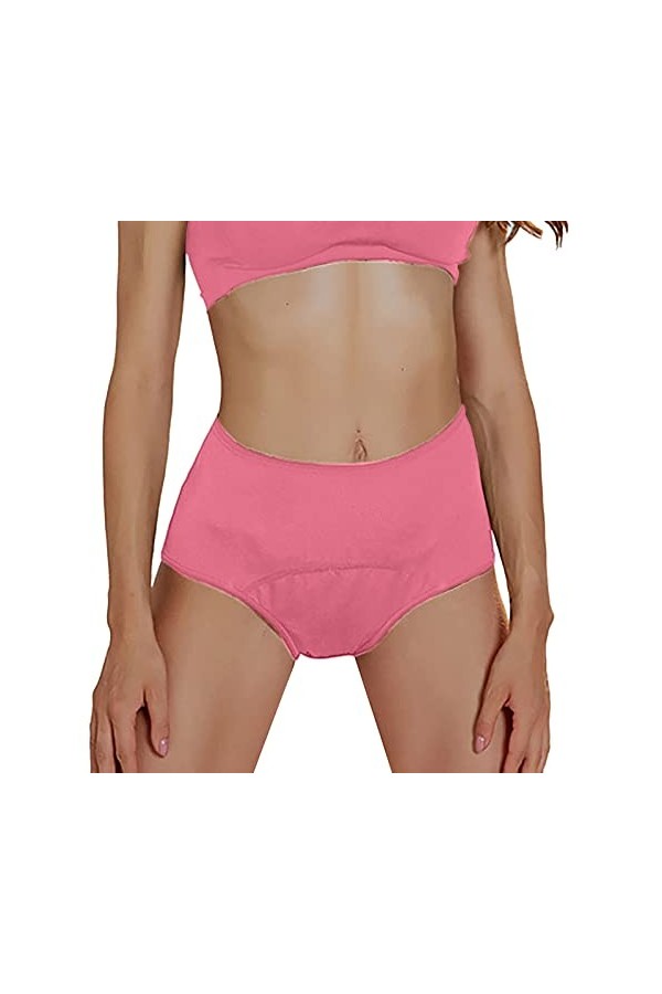 Culottes Menstruelles Ultra Absorbante Classique sous-Vêtements Taille Mi-Haute Absorbante Slip Légère Boxer Classique Stretc