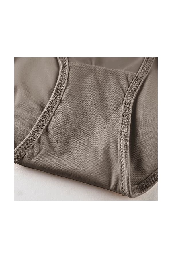 liaddkv Culottes en coton culottes culottes creuses pour femmes sexy épissage sportif lingerie respirante lanières, café, XL