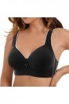 Soutien-gorge sexy en dentelle froncée pour femme - Soutien-gorge en dentelle - Gros seins - Soutien-gorge push-up fin - Main