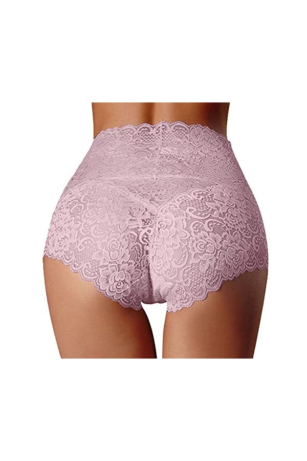 PANPANY Culottes pour Femme sous Vetements Slips Multipack Confortables Femme Tanga String Dentelle Multicolore sans Couture 