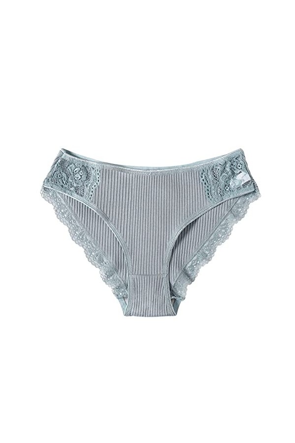 PANPANY Culottes pour Femme Femme Sexy Multipack Culotte sans Couture Soutien-Gorge Taille Basse Tanga Slips Multicolore Dent