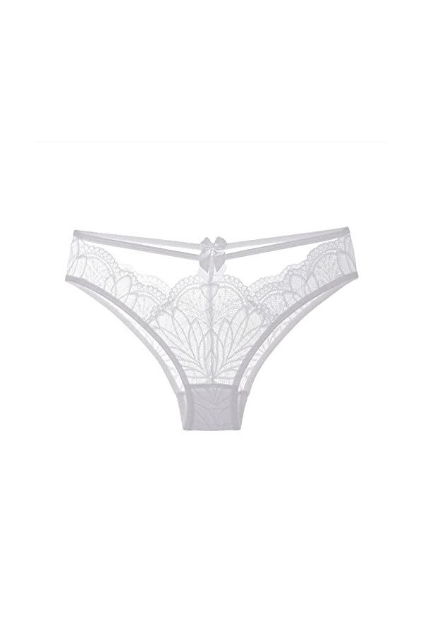 PANPANY Culottes pour Femme Tanga Soutien-Gorge Multipack Taille Basse sous Vetements String Dentelle Confortables Culotte sa