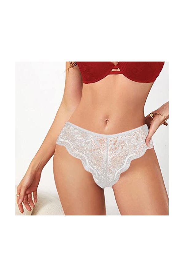 PANPANY Culottes pour Femme Multipack String sans Couture Slips Soutien-Gorge sous Vetements Culotte Femme Confortables Tanga