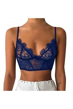 Lingerie Femme Sexy Ensemble Homme Sexy Hot y*2k Femmes Grande Taille Gilet Crop sans Fil Soutien-Gorge Lingerie Sexy col en 