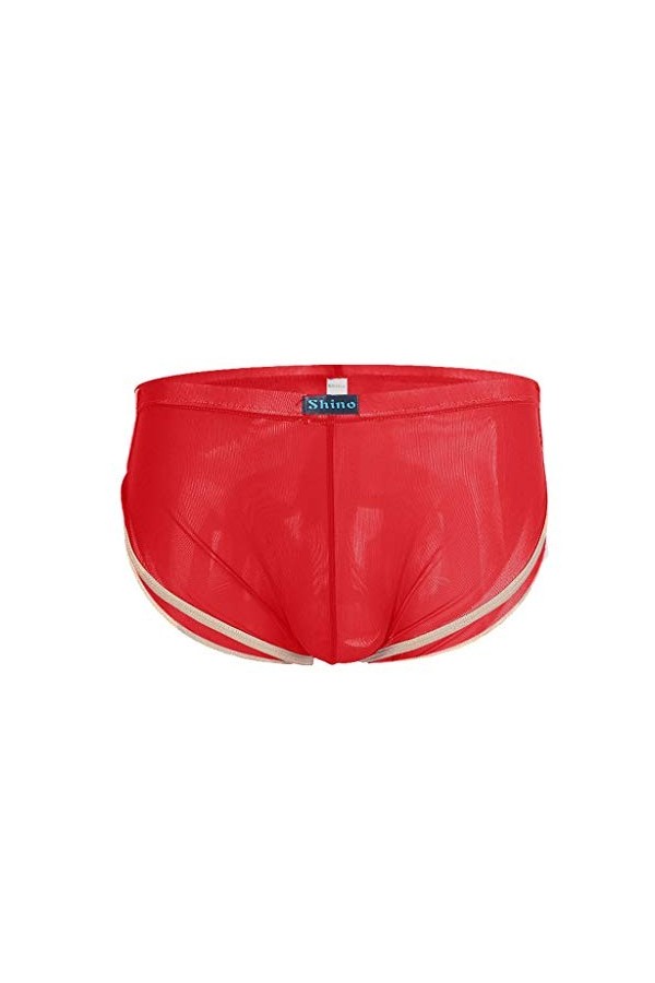 Lingerie Homme Sexy Hot Hommes Sexy Maillage sous-vêtements Doux Bref Respirants sous-vêtements de Sport Gaufre Robe Homme R