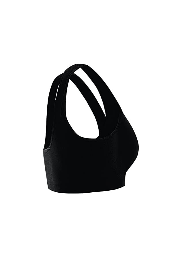 Générique Pyjamas Sexy Stretchy Bandeau Top Strapless Taille rembourrée Double Bra Women Plus Amovible Sexy Lingerie Latex B