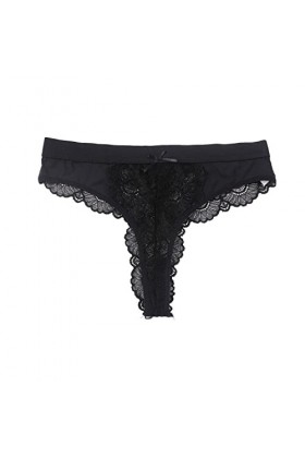 MKIUHNJ Sous-vêtements en dentelle pour femme en dentelle à bord large, pantalon sexy à string pour femme, taille creuse, sou
