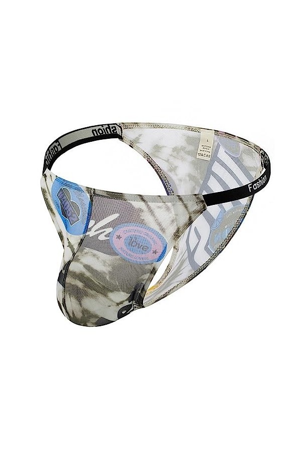 Gefomuofe Sous-vêtements pour homme - Sous-vêtements érotiques - Lingerie ouverte - String ouvert - Respirant - Sous-vêtement