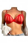 Lingerie Femme Sexy Ensemble Homme Sexy Hot y20k Soutien-Gorge à Armatures en Maille Femmes Grande Taille Gilet Crop Fil libè