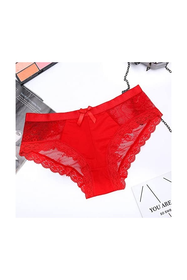 Lingerie Femme Sexy Ensemble Homme Sexy Hot y28.k Femmes Sexy Dentelle Culottes Femmes Bow Briefs Culottes sous-Vêtements en 