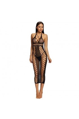 Lingerie Femme Sexy Ensemble Homme Sexy Hot y27k Sexy Mesh Dentelle Femmes Sheer Rhinestone Hollow Out Fishnet Lingerie Robe 