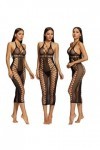 Lingerie Femme Sexy Ensemble Homme Sexy Hot y27k Sexy Mesh Dentelle Femmes Sheer Rhinestone Hollow Out Fishnet Lingerie Robe 