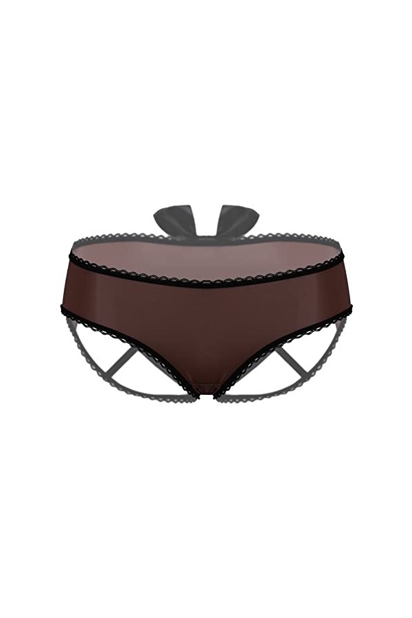 ADMAY 2023 New y/2/k Style Lingerie Culottes pour Femmes Culottes Ouvertes Sexy Culottes à nœud Taille Basse Culottes découpé