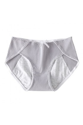 Culotte Femme Coton Douce Slip Hot Pas Cher Stringthong Taille Mi-Haute Tangas Transparente Couvrante Lingerie Respirant Creu