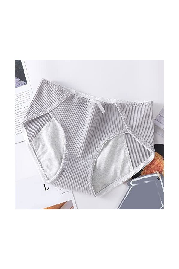 Culotte Femme Coton Douce Slip Hot Pas Cher Stringthong Taille Mi-Haute Tangas Transparente Couvrante Lingerie Respirant Creu