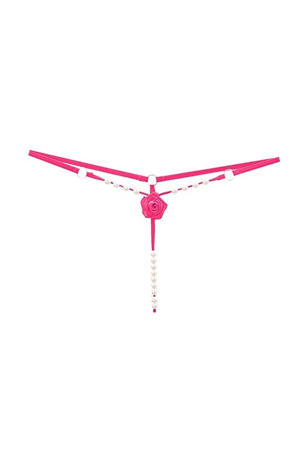 2023 New y*2k Style Lingerie Femmes Sexy gland maille perle slips évider culotte Crochet à lacets culotte tongs G String Ling