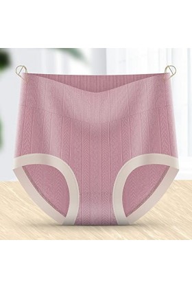 Slips Femme Elasticité Pantalons Triangle Taille Haute Culottes en Pur Coton et Soie String Stretch Sexy Lingerie Short de Ba