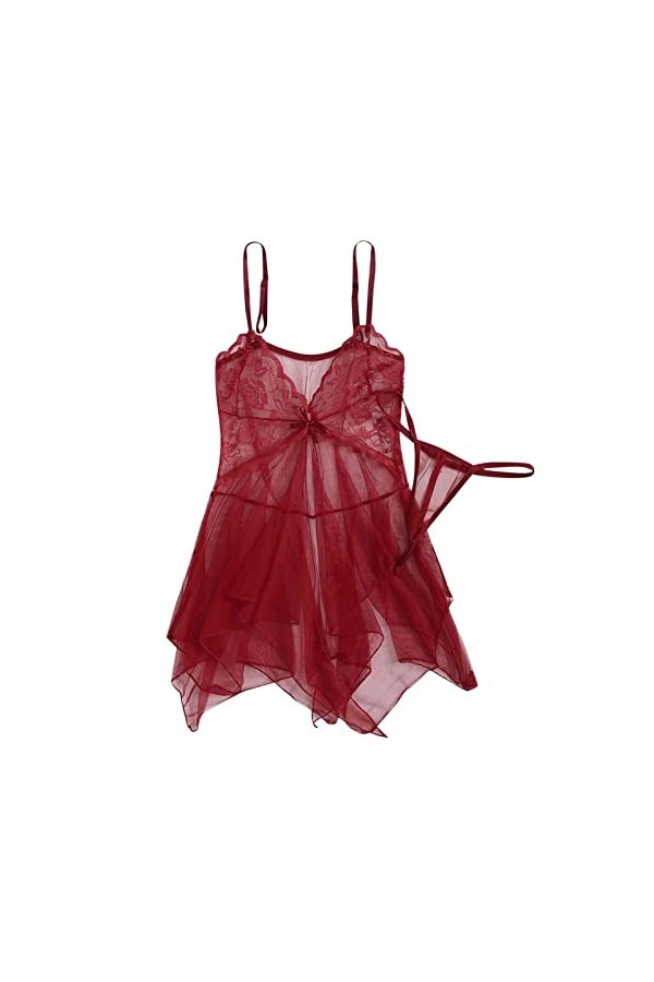 TDEOK Sexy Haut Femme Dentelle Femme Elégante Rêverie Sexy Lingerie Ouvert Poitrine, RD2, taille unique