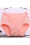Slips pour Femme Taille Haute Pantalons Triangle en Pur Coton et Soie Shorts Stretch Culottes Couleur Unie Tangas personnalis
