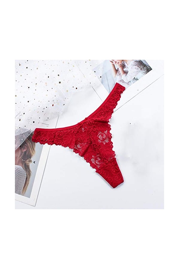 Ensemble de Lingerie Erothique Sexy Hot Dentelle Tongs Lingerie Dentelle Culotte sous-vêtements Sexy Voix-Through Breakfast F