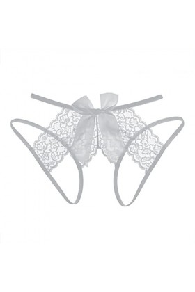 Ladies Pure Desire Lace Panties Passion Female Open File sous-vêtements Sexy Lingerie Chaine Grey, XL 