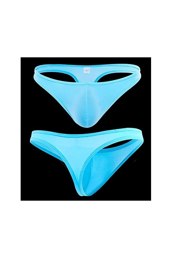 BIISDOST String sous-vêtement surélevé sous-vêtements de Glace T Culotte en Soie Sexy Hommes Shorts sous-vêtements sous-vêtem