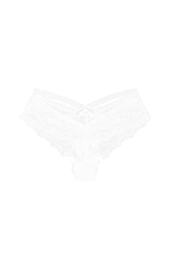 Générique String Dentelle sans Couture Culotte en Dentelle Sexy pour Femmes Couleur Unie Bord en Dentelle Culotte Taille Bass