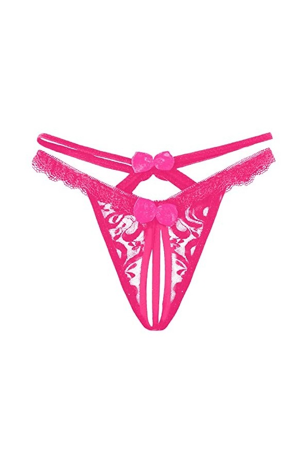 LANSKIRT Culottes Slips Femme en Dentelle Grande Taille Femmes Sexy Gland Maille Slips évider Culotte Crochet à Lacets Culott