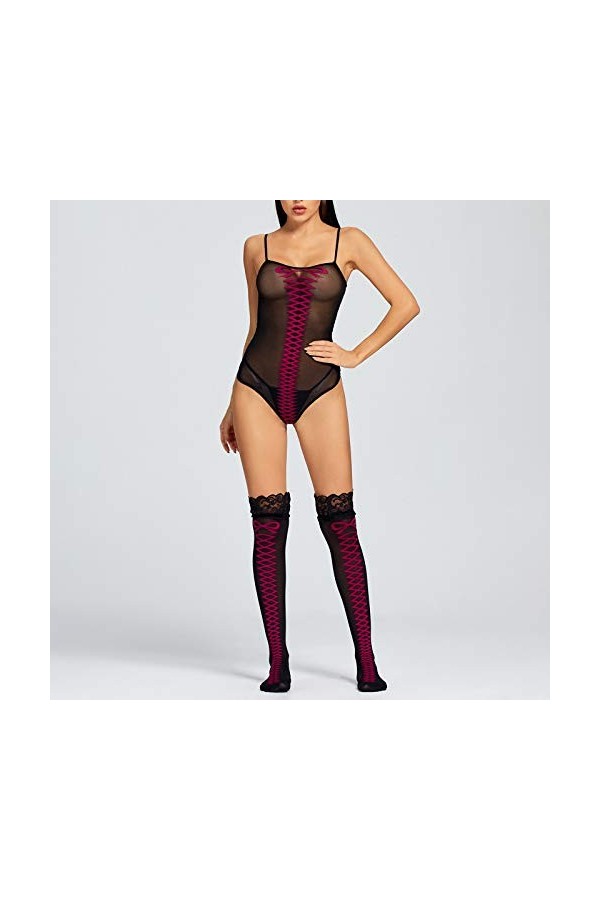 LDZYXY Sexy Fishing Net Body poupée Lingerie Lingerie Pyjama Body