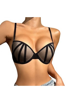 Lingerie Femme Sexy Ensemble Homme Sexy Hot y20k Soutien-Gorge à Armatures en Maille Femmes Grande Taille Gilet Crop Fil libè