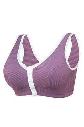 Lingerie Sexy pour Femme Trim Bra Front Extra-Elastic Closure Sports Respirable Dentelle féminine réglable Body Taille Unique
