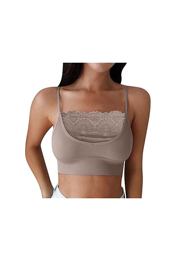 Lingerie Femme Sexy Ensemble Homme Sexy Hot y.2k Strapless Vest Bralette Femmes Ajustement Bras Pousser vers Le Haut Sticky E