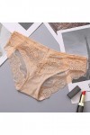 BIISDOST Voile-Through Lingerie Dentelle Respirable Sexy Briefs Mode sous-vêtements Culottes Femmes Combinaison Sexy Hot Kha