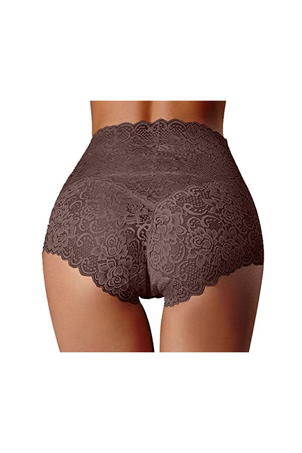 PANPANY Culottes pour Femme sous Vetements Slips Multipack Confortables Femme Tanga String Dentelle Multicolore sans Couture 