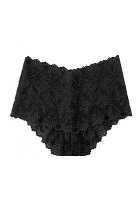 Aoklidil Culotte taille haute pour femme - Sexy - Ceinture fine - Open File Thong - Transparent - Taille basse - Taille fendu